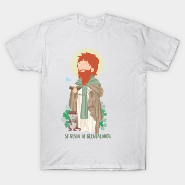 Santo Kevin de Glendalough T-Shirt by AlMAO2O